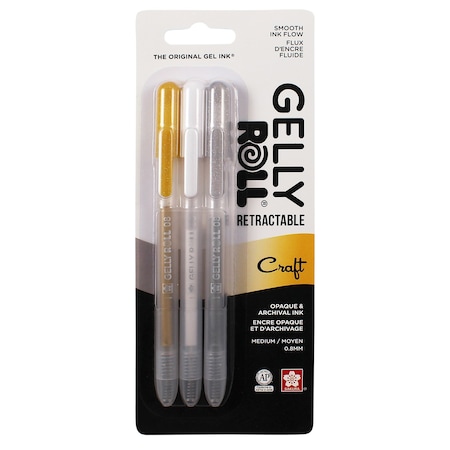 Sakura Gelly Roll Retractable Craft, 3PK 50601